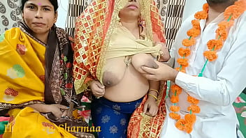 Malam Pertama Pengantin India Yang Hot, Berbagi Ranjang Dengan Ibu Mertua Untuk Petualangan Seks Tiga Sekawan