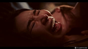 Gadis Asia Digerogoti Vampir Seksi Berpayudara Besar Yang Menginvasi Rumahnya