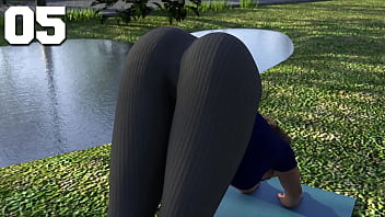 Gadis Kampus Latina Melengkungkan Tubuh Seksi Di Sesi Yoga Panas Yang Menggoda