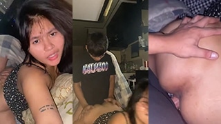 Goyangan Hot Di Belakang Pacar Seksi