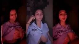 Mendesah Nikmat, Payudara Montok Hinata Diremas Penuh Nafsu