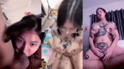 Gadis Remaja Seksi Bergambar Tato Bercinta Dengan Penuh Gairah