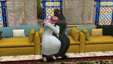 Istri Arab Mandi Kenikmatan Saat Suami Pergi