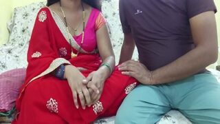 Boudhi Pake Saree Merah Ngajak Devar Main Ranjang Di Video Bangla Hot