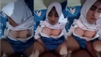 Pov: Ngewe Cewek Hijab Pake Seragam Sma, Toge Basah Kena Kontol