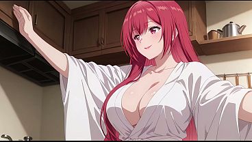 Anak Tiri Pulang Cepet, Ngeliat Istri Bokap Masak Pake Baju Tipis, Kureha Enomoto Cosplay Mesum Bikinan Ai.