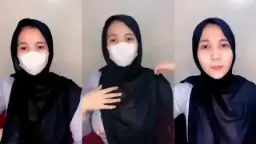 Rani Nakal, Remas Susu Lewat Hijab Transparan, Bikin Basah.