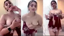 Zara Remas Susu Basah, Nafasnya Makin Berat, Nikmatnya Kebangetan.